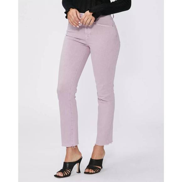 NEW PAIGE cindy with double button jean in vintage rosey pink - Picture 2 of 4